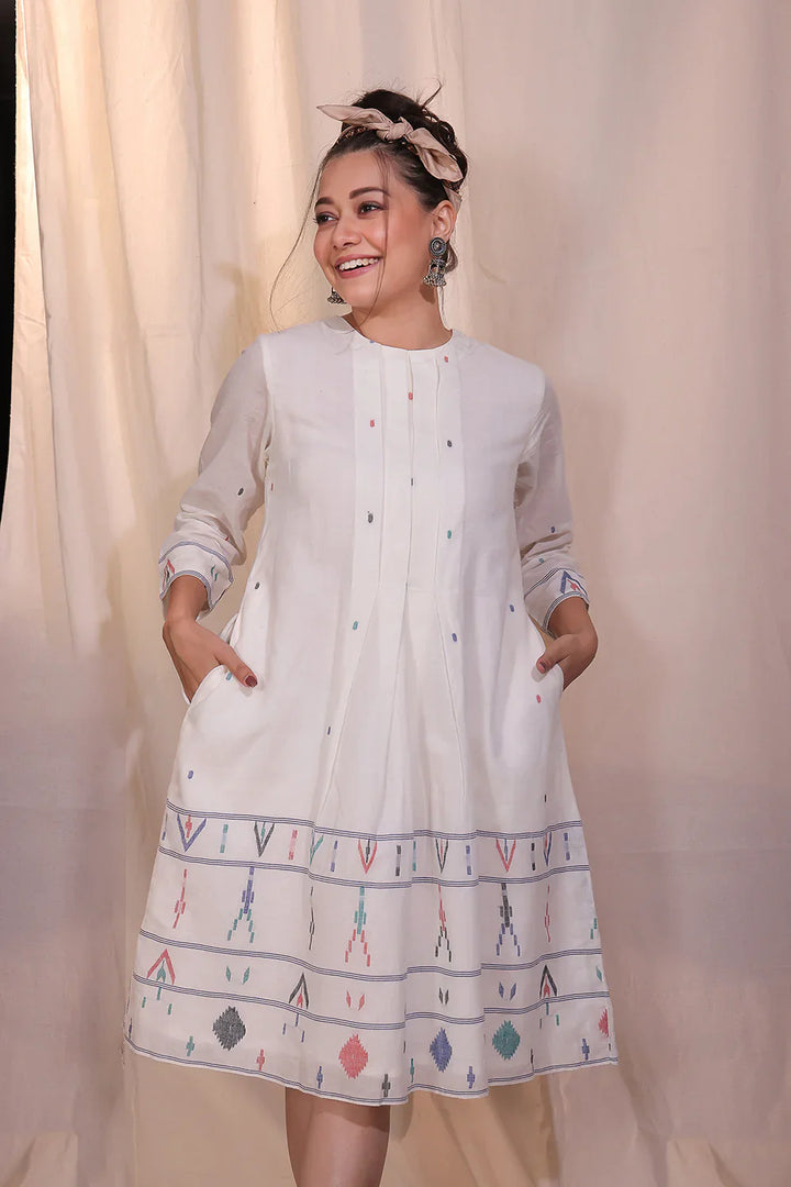 Mosaic Jamdani Dress | SHOBITAM