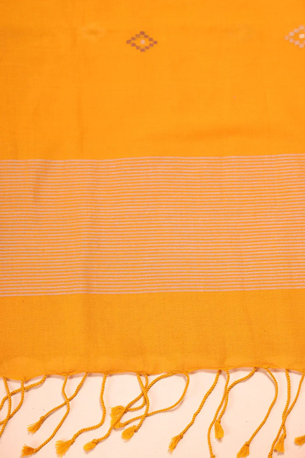 Mustard & Moonlight Geometric Jamdani Suit Set With Dupatta | SHOBITAM