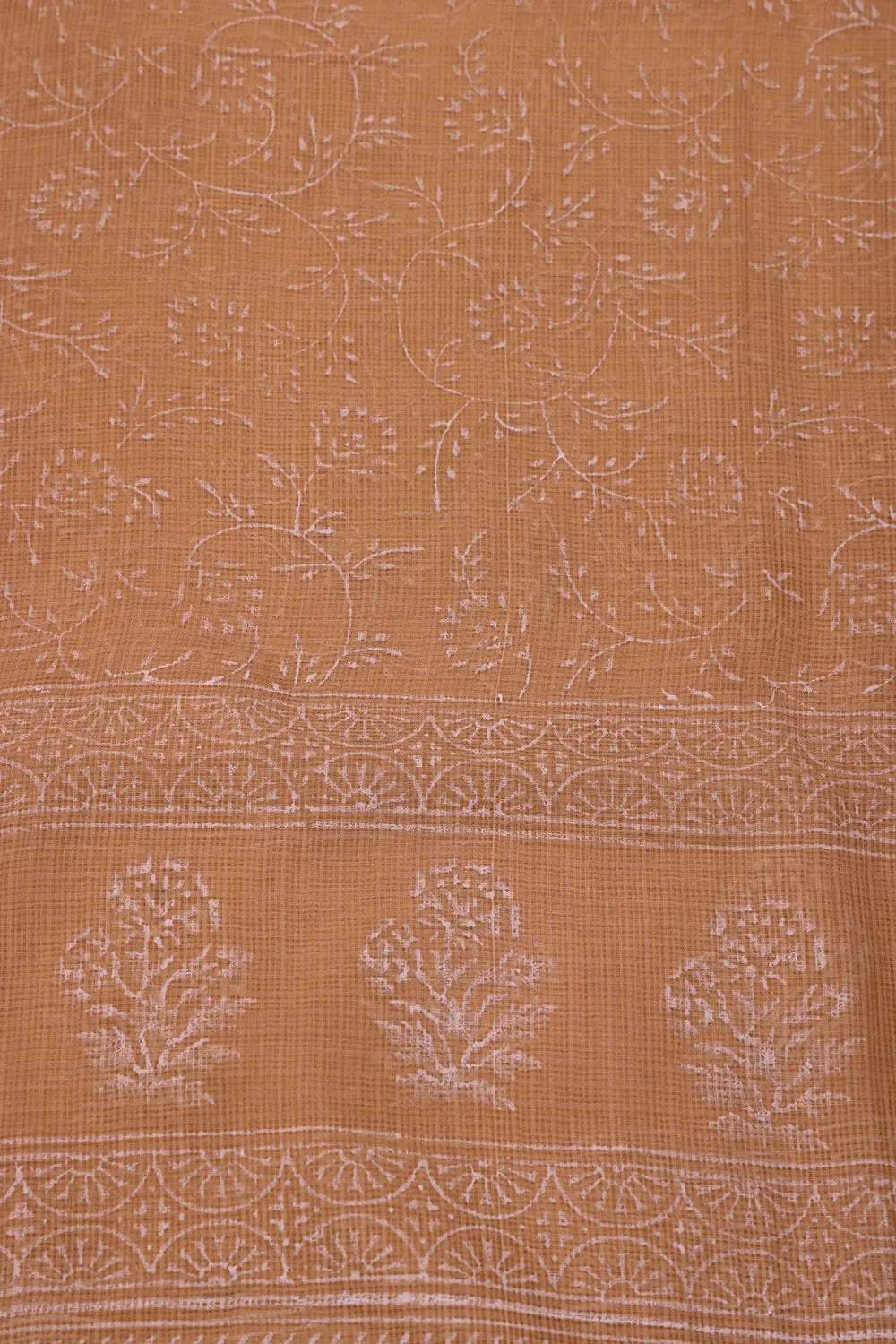 Sahara Gold Hand-Block Printed Suit Set With Dupatta | SHOBITAM