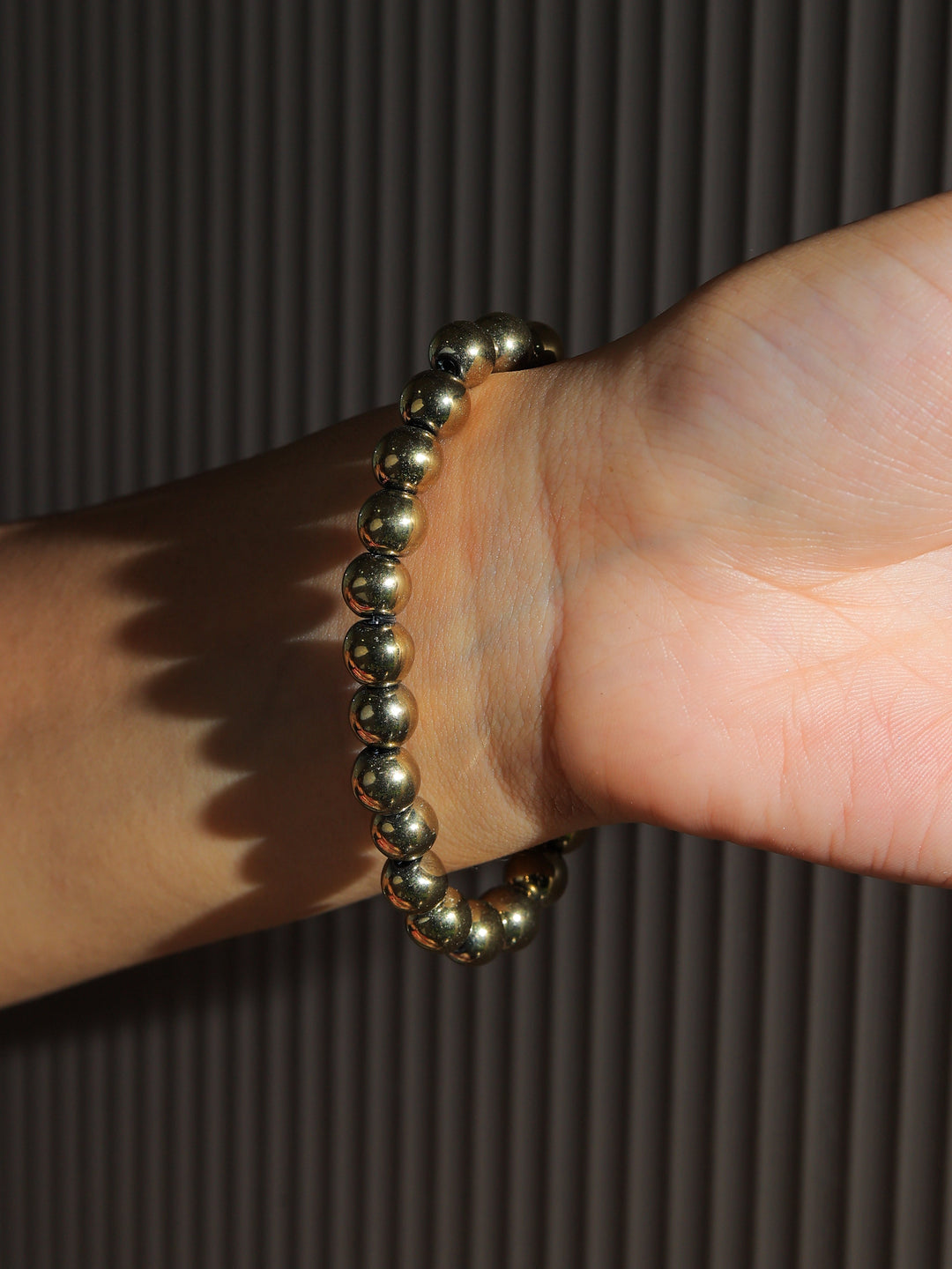 Unisex Money Magnet Bracelet (Golden Hematite Pyrite) | SHOBITAM