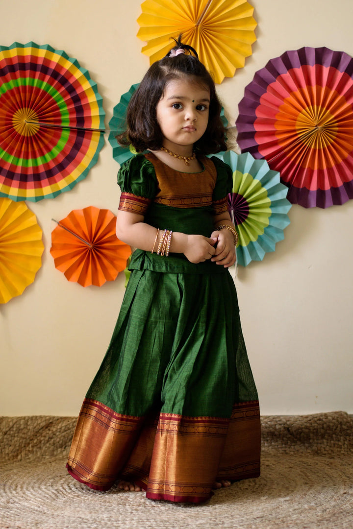 Thenmozhi Green Mini | Shobitam Custom Gowns and Readymades