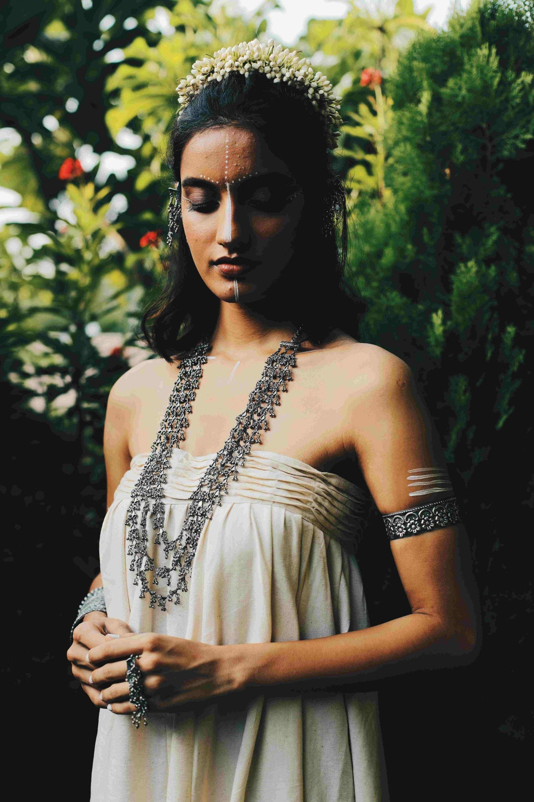 Silver Drop Necklace | SHOBITAM