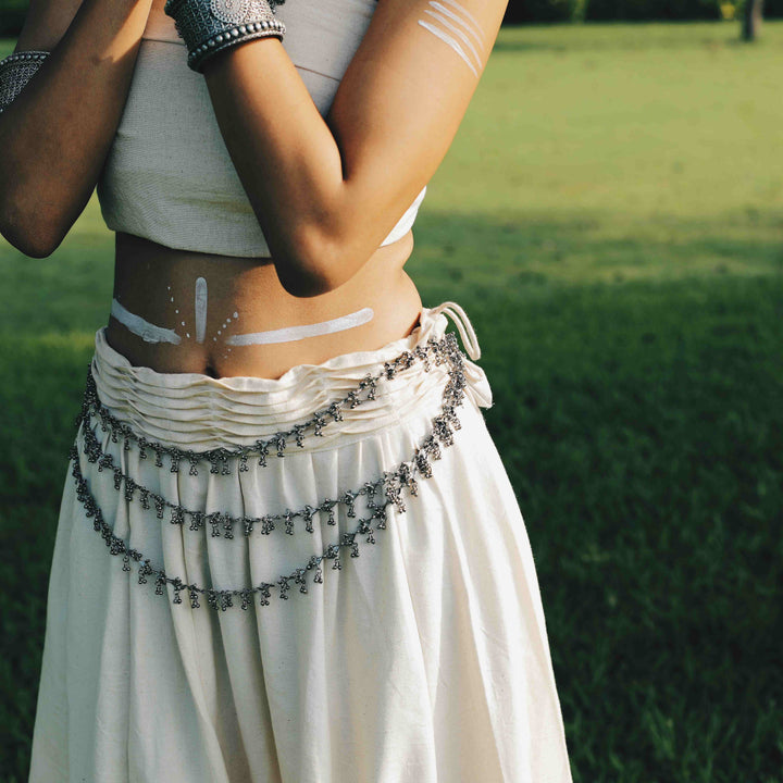 Silver Drop Necklace | SHOBITAM
