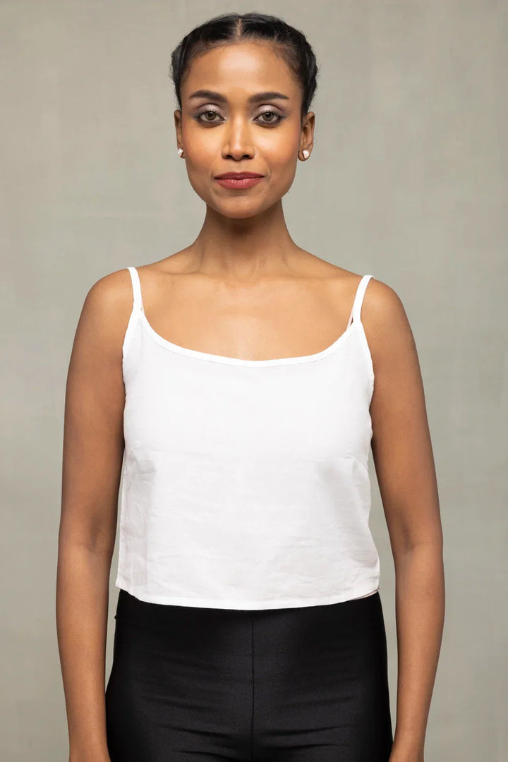 White Leaf Cotton Jamdani Shirt | SHOBITAM