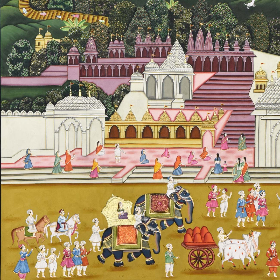 5x4 feet Shehar: Royal Residence Painting | SHOBITAM