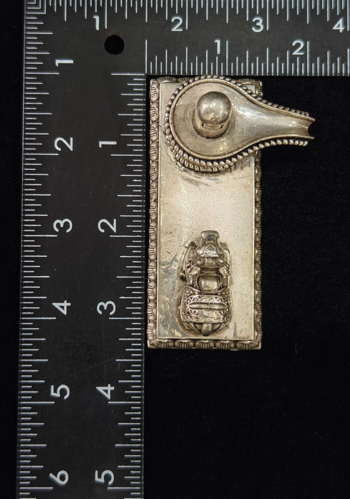 Pure 92.5 Silver Shiva Linga and Nandi 3D Idol, 1.5" height