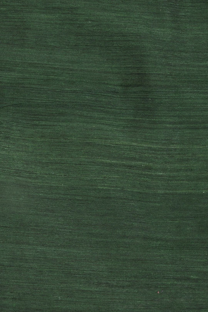 Green Gold Jamdani Matka Silk Saree | SHOBITAM