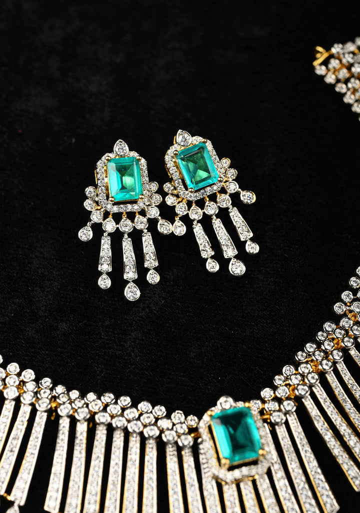 92.5 Pure Silver, Akshana Avikam Short Necklace Set