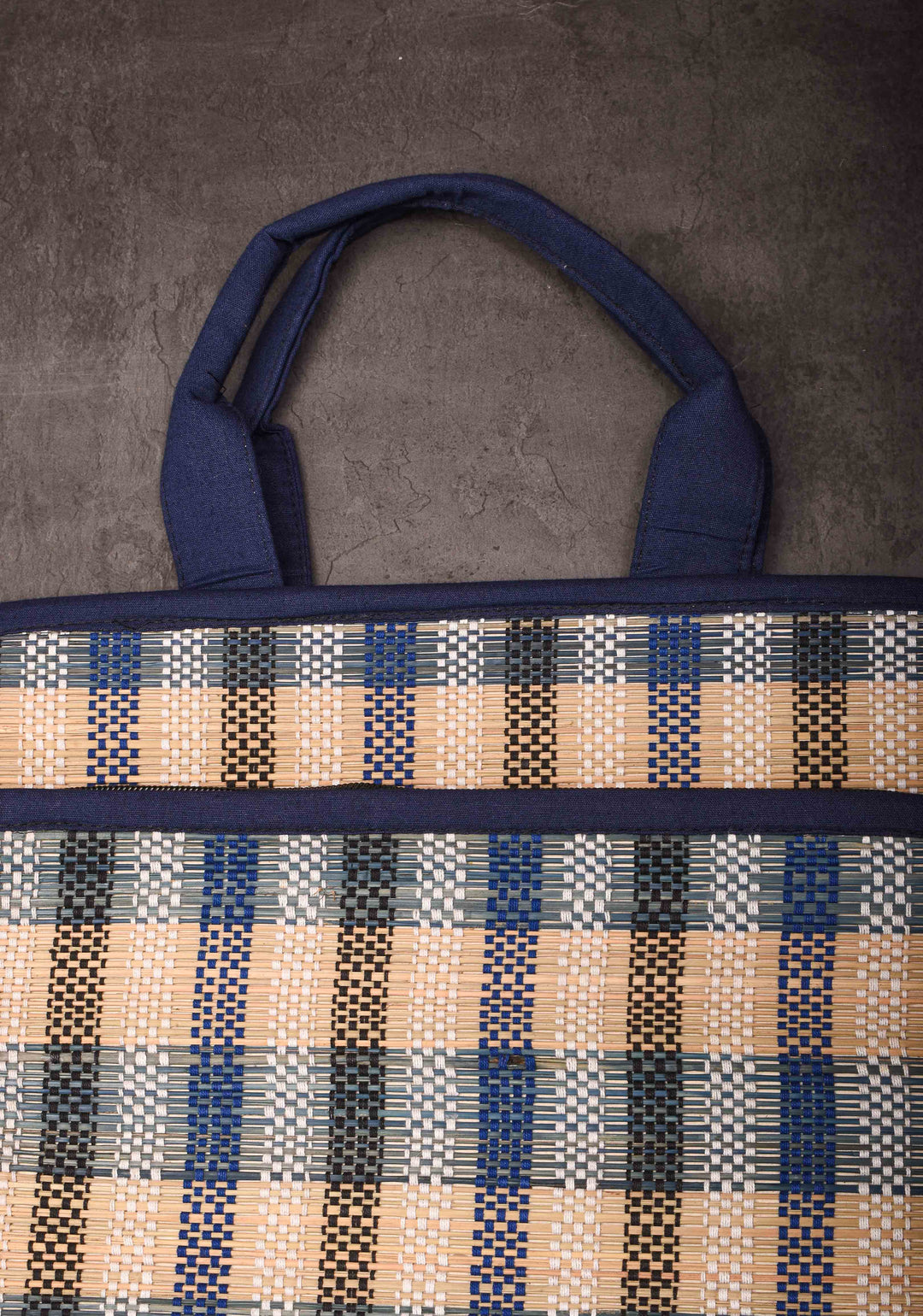 Handcrafted Laptop Bag, Madurkathi Grass Woven Bag