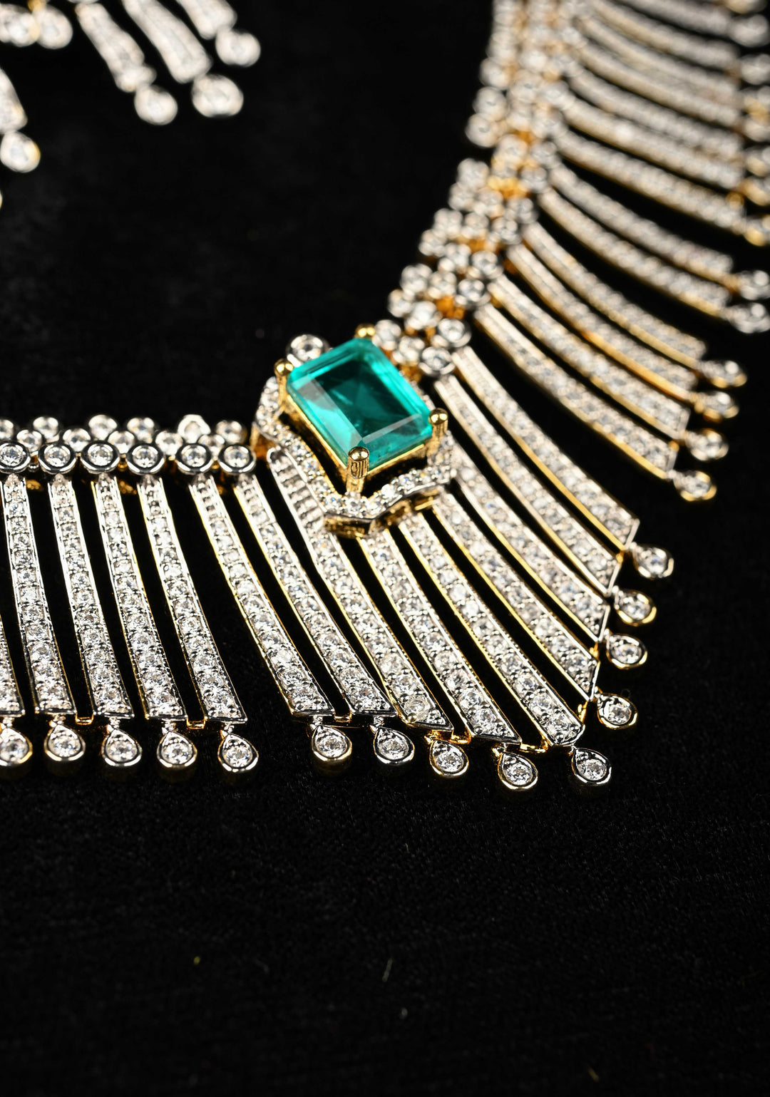 92.5 Pure Silver, Akshana Avikam Short Necklace Set