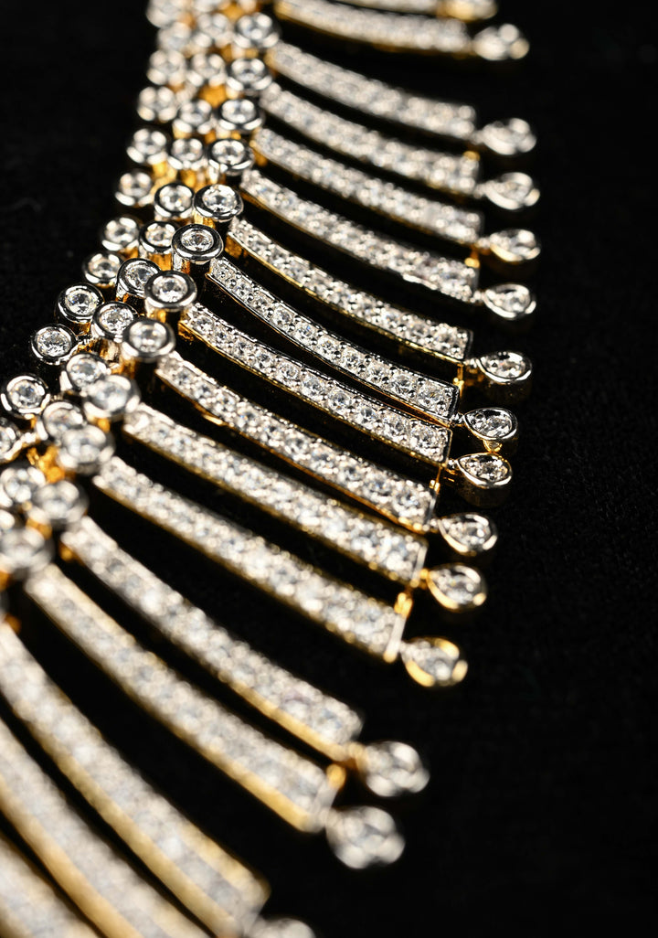 92.5 Pure Silver, Akshana Avikam Short Necklace Set