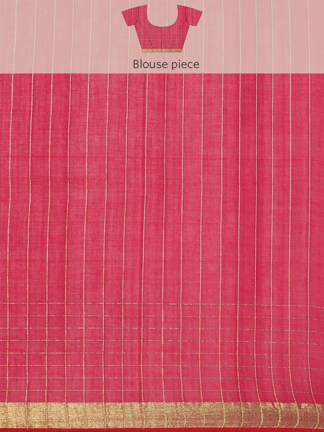 Handloom Zari buti Jamdani Cotton Saree with blouse piece | SHOBITAM
