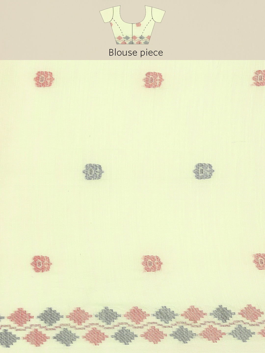 Jamdani Cotton Saree with Blouse piece | SHOBITAM