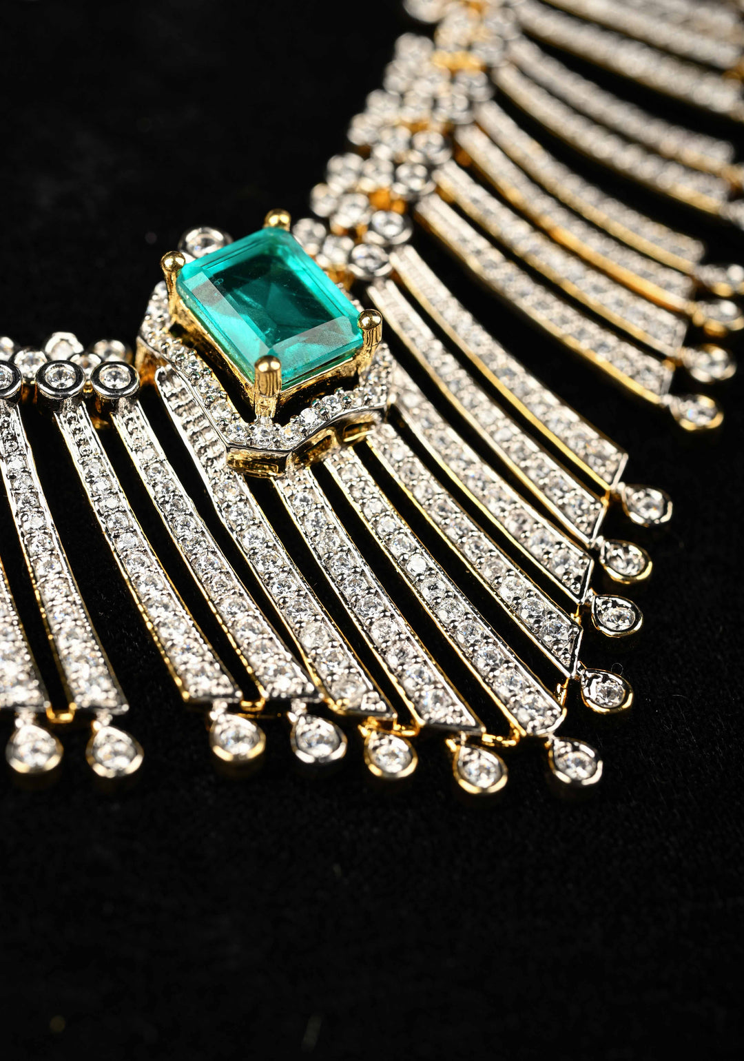 92.5 Pure Silver, Akshana Avikam Short Necklace Set