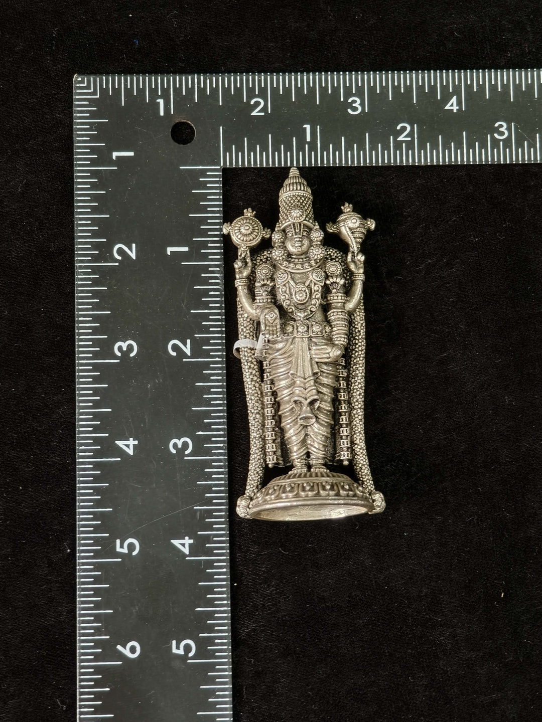 Pure 92.5 Silver "Lord Balaji" 3D Idol 3.6"
