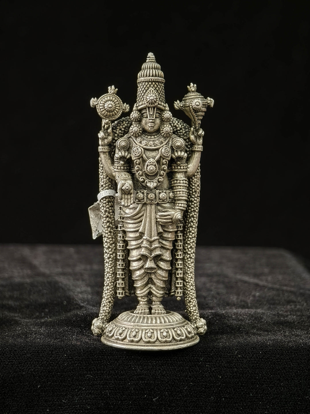 Pure 92.5 Silver "Lord Balaji" 3D Idol 3.6"