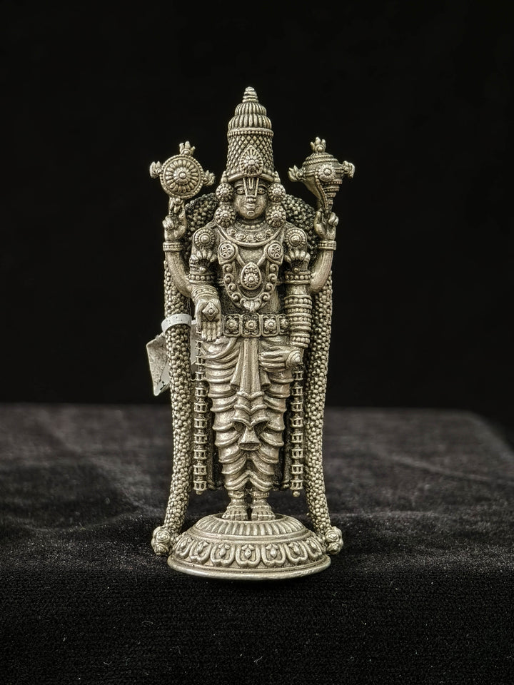 Pure 92.5 Silver "Lord Balaji" 3D Idol 3.6"