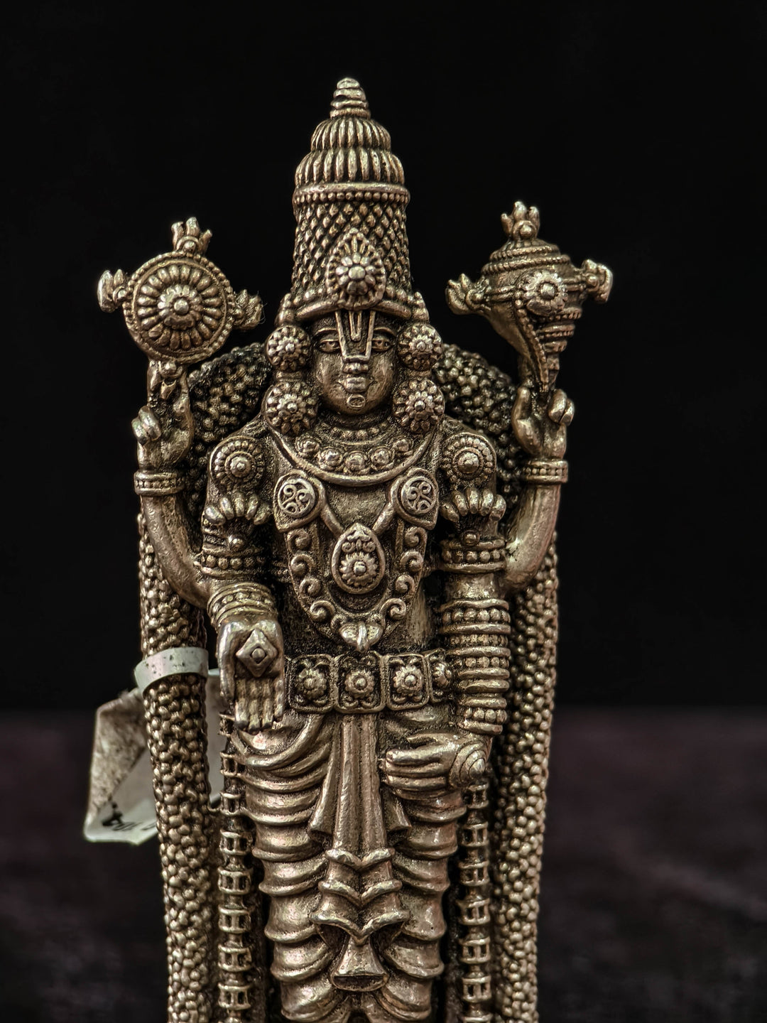 Pure 92.5 Silver "Lord Balaji" 3D Idol 3.6"