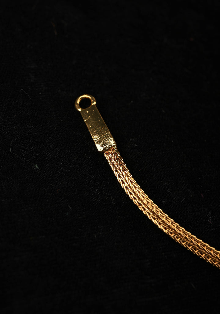 92.5 Pure Silver, Gold Plated Parvatha Short Necklace