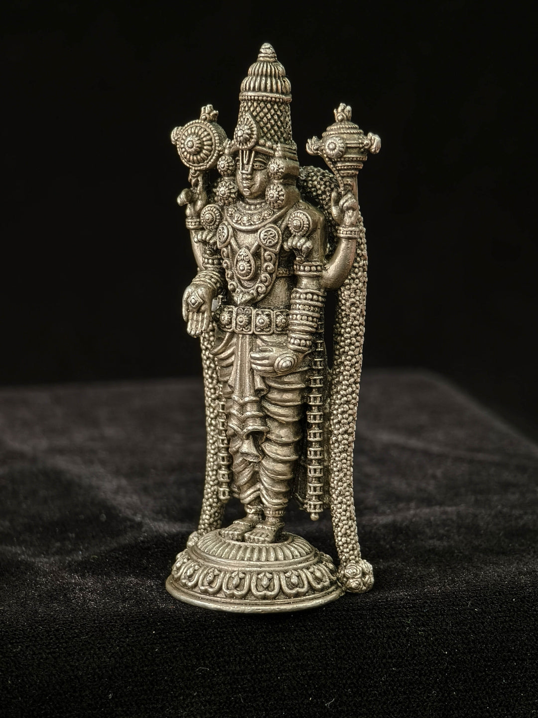 Pure 92.5 Silver "Lord Balaji" 3D Idol 3.6"