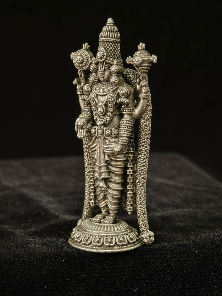 Pure 92.5 Silver "Lord Balaji" 3D Idol 3.6"
