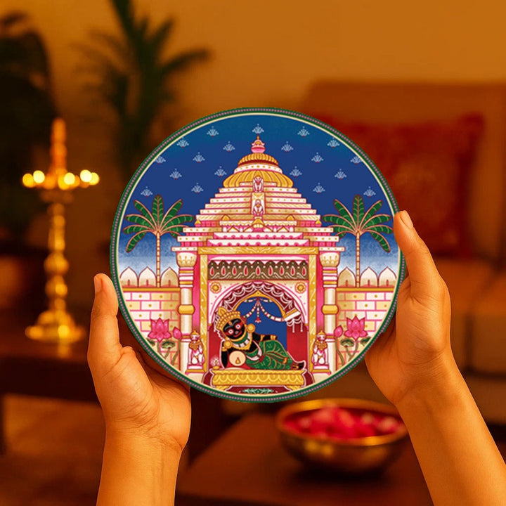 Lord Jagannath Rath Yatra Wall Plates-Set of 5