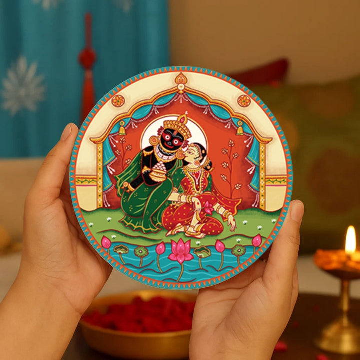 Lord Jagannath Rath Yatra Wall Plates-Set of 5