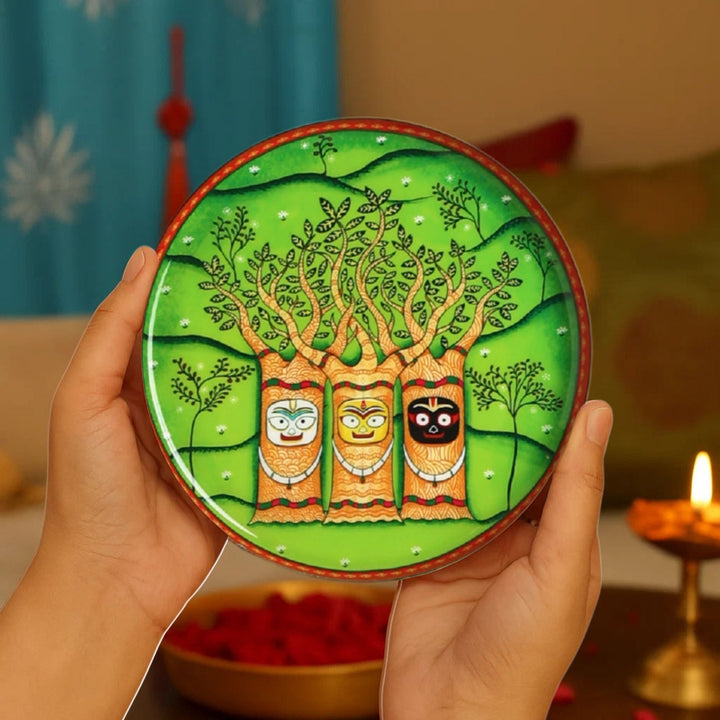 Lord Jagannath Rath Yatra Wall Plates-Set of 5