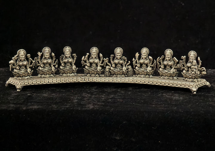 Pure 92.5 Silver Ashtalakshmi 3D Solid Idol