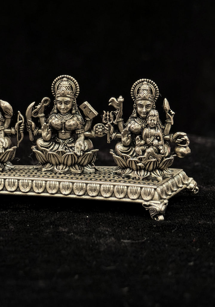 Pure 92.5 Silver Ashtalakshmi 3D Solid Idol