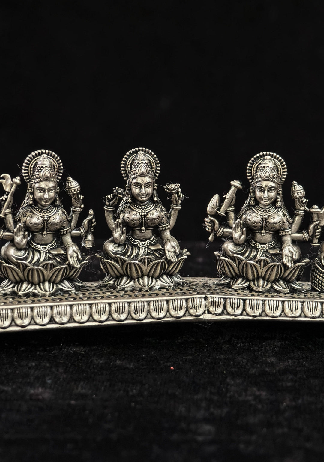 Pure 92.5 Silver Ashtalakshmi 3D Solid Idol