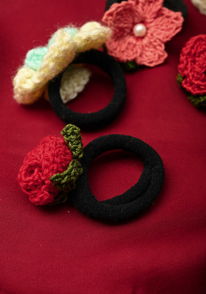 Floral Crochet Hair tie | SHOBITAM