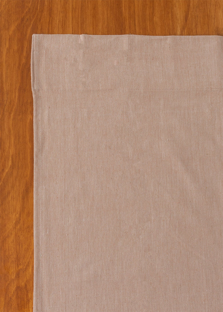 Pink Sand Solid Linen Cotton Curtain for Living room and bedroom - Room darkening - Single Piece | SHOBITAM