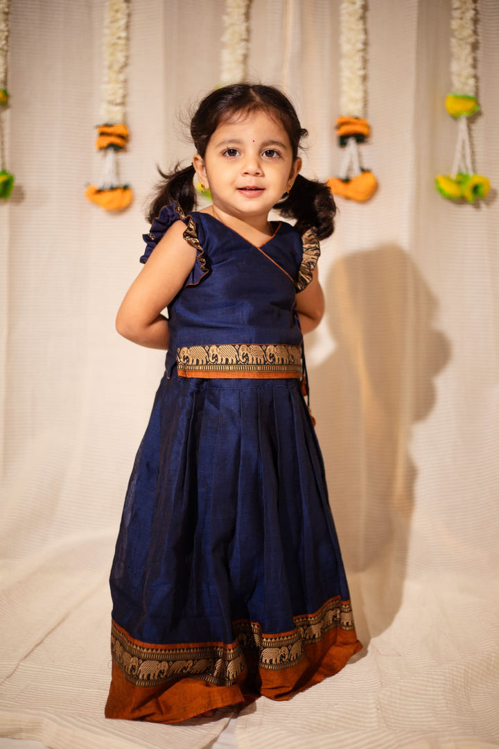 Swapna Navy Blue Mini | Made to Order
