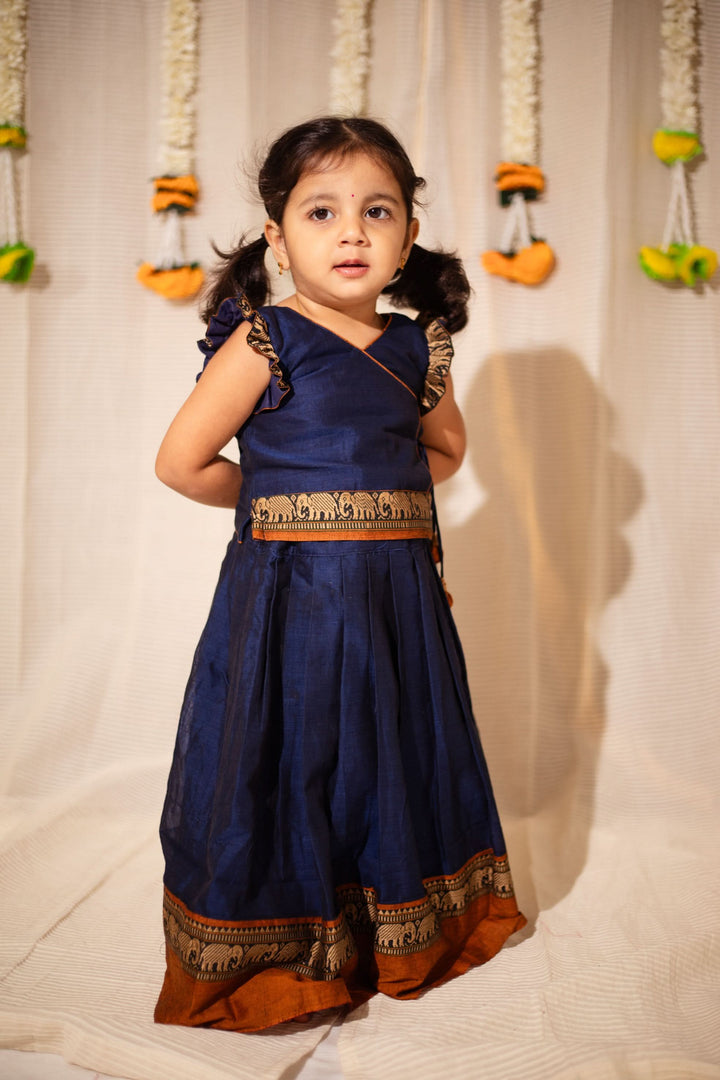 Swapna Navy Blue Mini | Made to Order