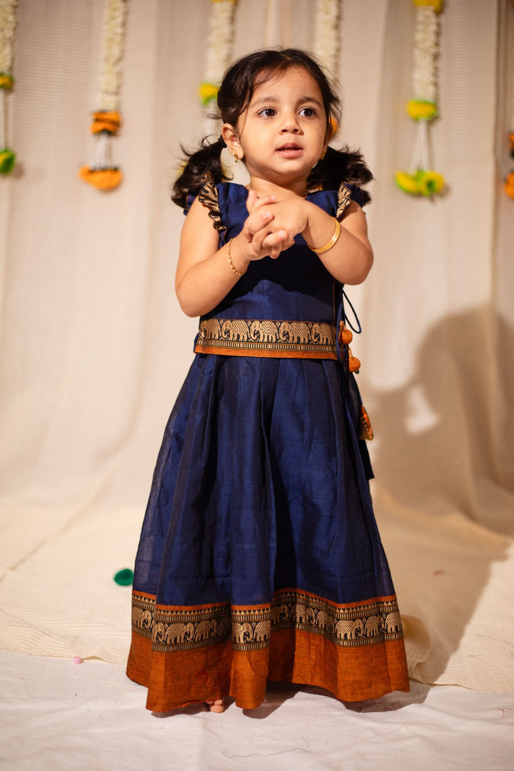 Swapna Navy Blue Mini | Made to Order