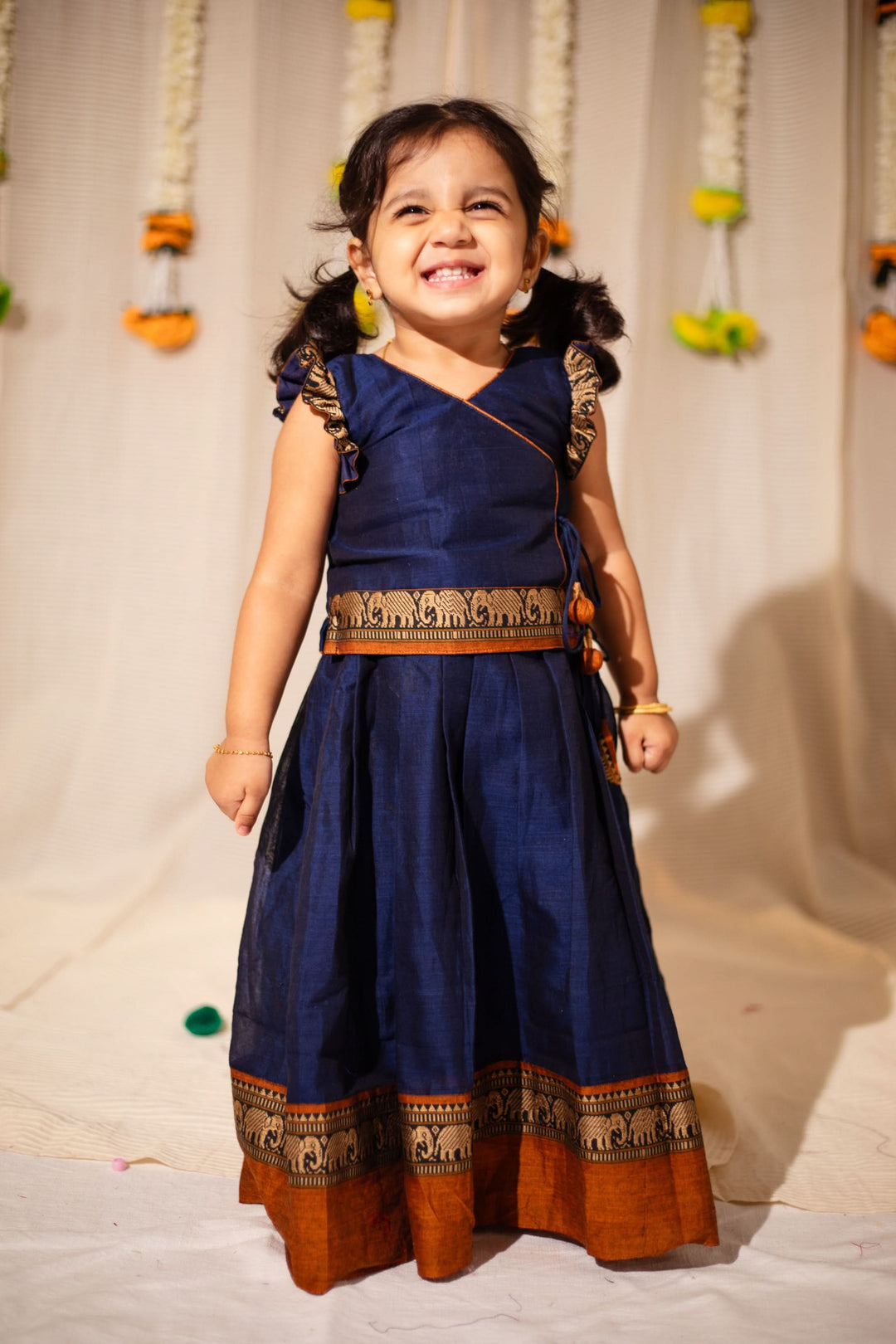 Swapna Navy Blue Mini | Made to Order