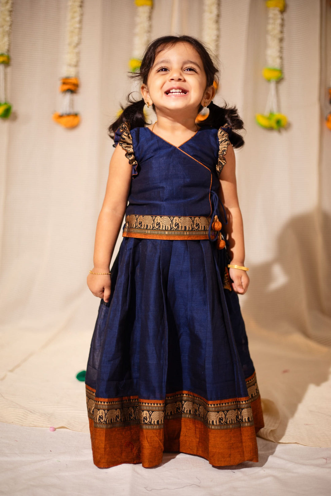 Swapna Navy Blue Mini | Made to Order