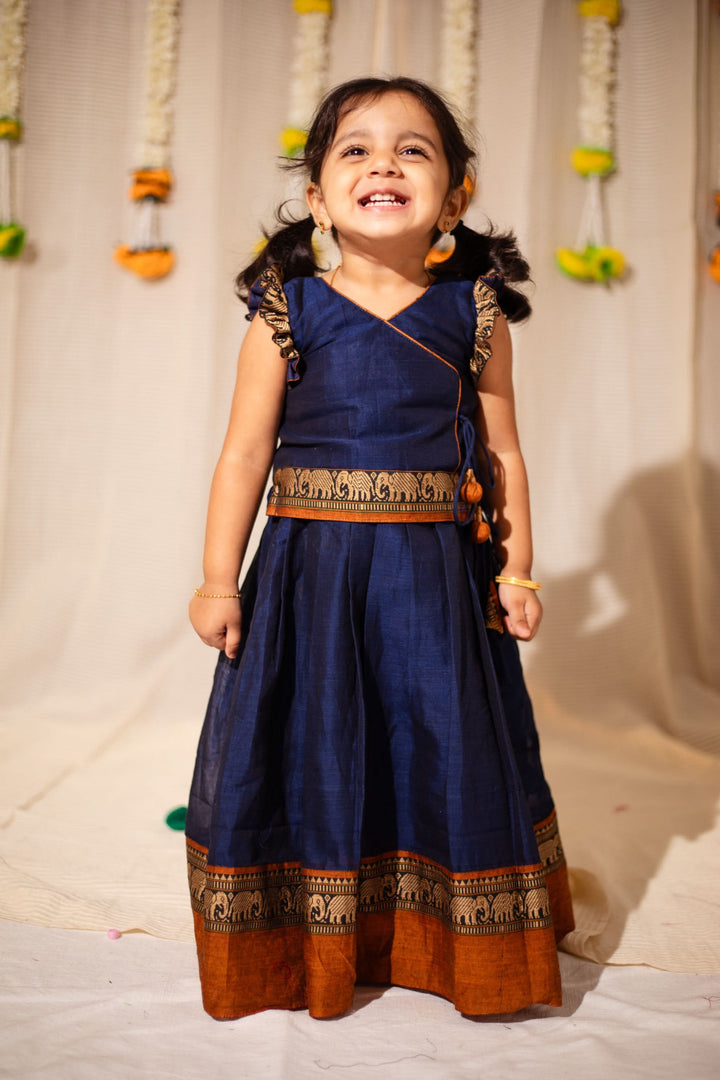 Swapna Navy Blue Mini | Made to Order