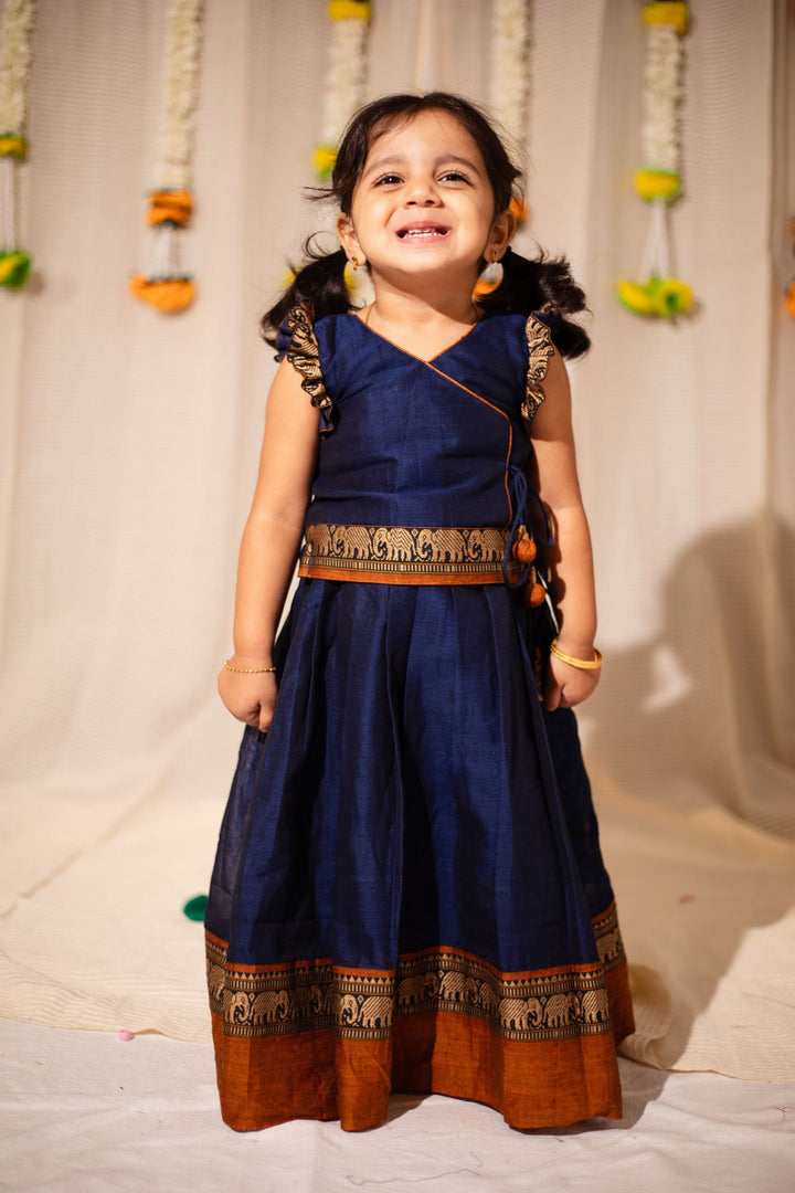 Swapna Navy Blue Mini | Made to Order