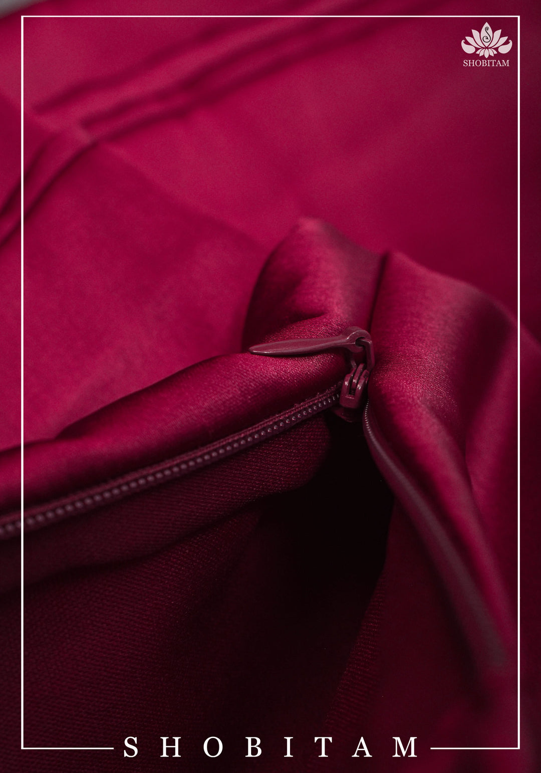 Premium Quality La'Burgandy Satin Petticoat for saree, medium size