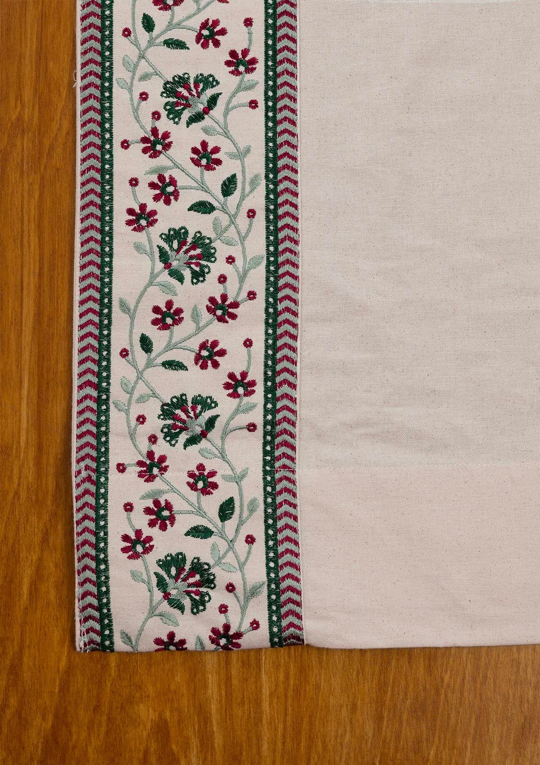 Kadamba Beige 100% Cotton Plain Curtain for living room & bedroom - Room Darkening - Single Piece | SHOBITAM