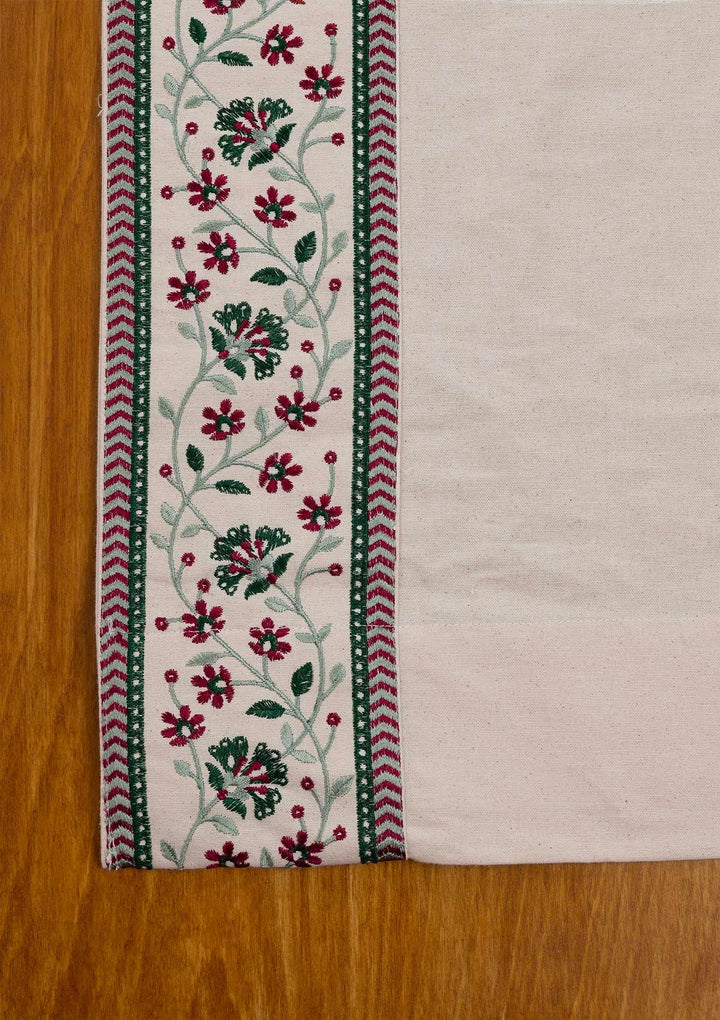 Kadamba Beige 100% Cotton Plain Curtain for living room & bedroom - Room Darkening - Single Piece | SHOBITAM