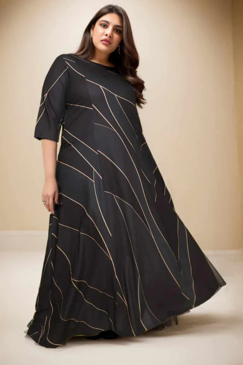 Teal Black Sculpted Cocktail Dress in Polyester Spandex Fabric for Women | Made to Order