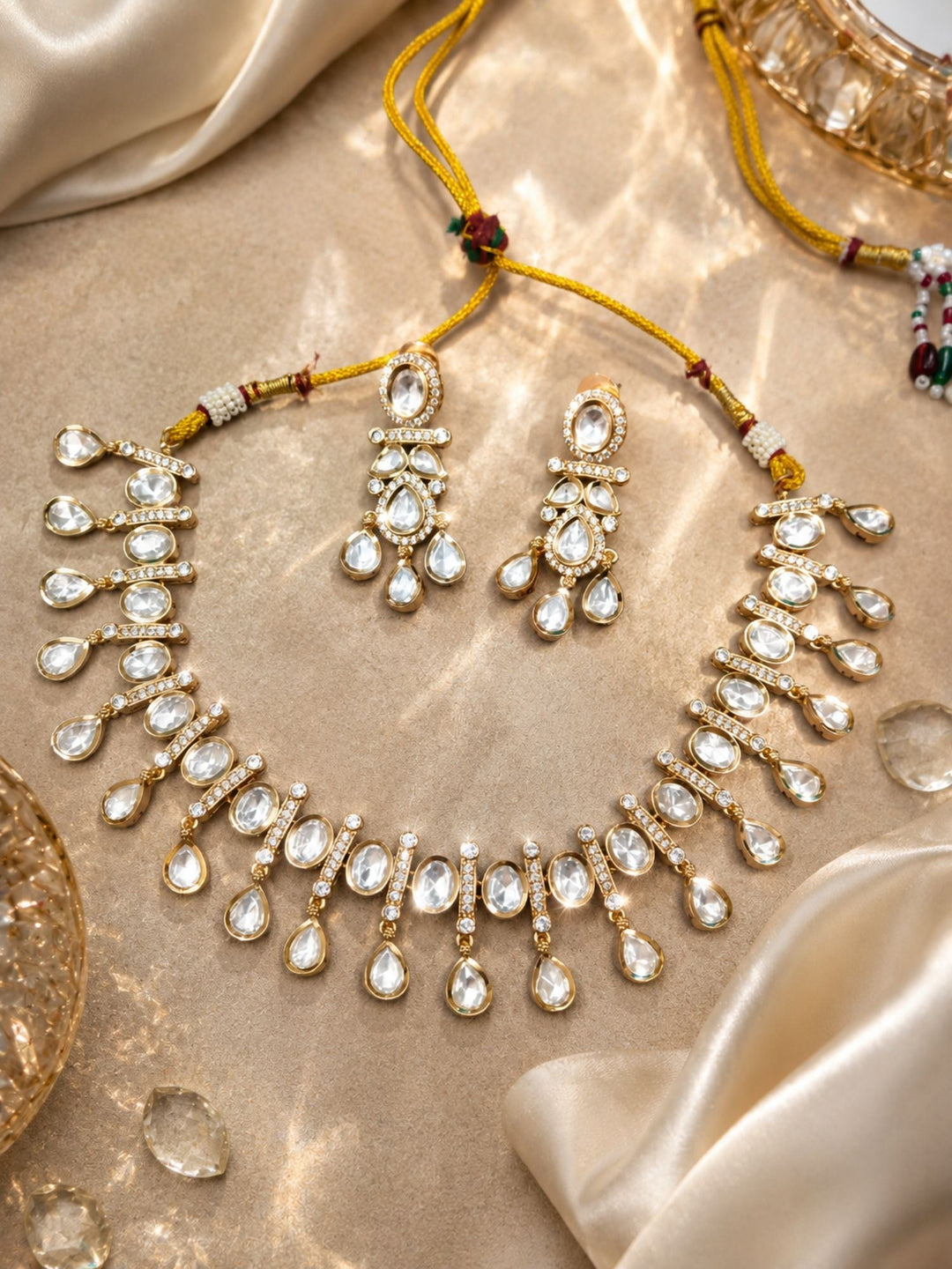 Traditional Kundan Necklace Set | SHOBITAM