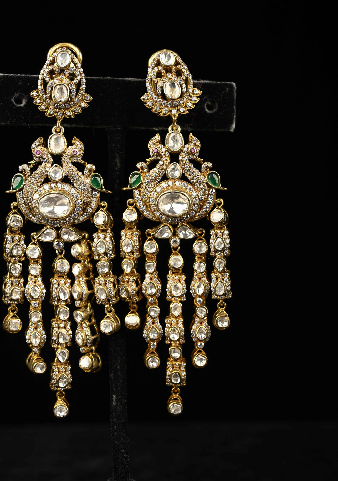 92.5 Pure Silver, Lishma Victorian Long Earrings