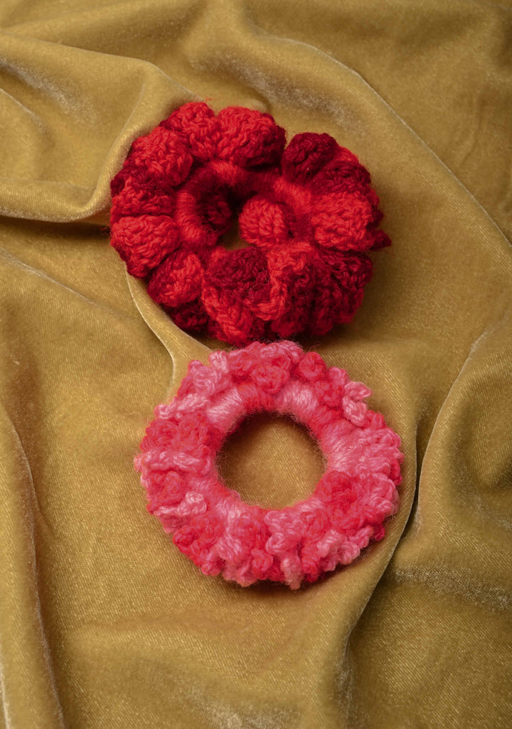 Crochet Scrunchies- pack of 2 | SHOBITAM