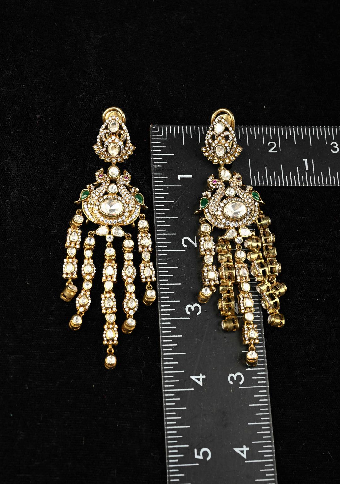 92.5 Pure Silver, Lishma Victorian Long Earrings
