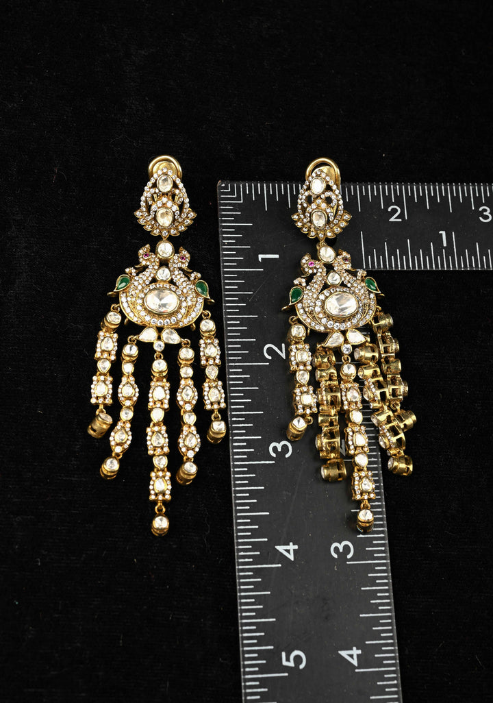 92.5 Pure Silver, Lishma Victorian Long Earrings