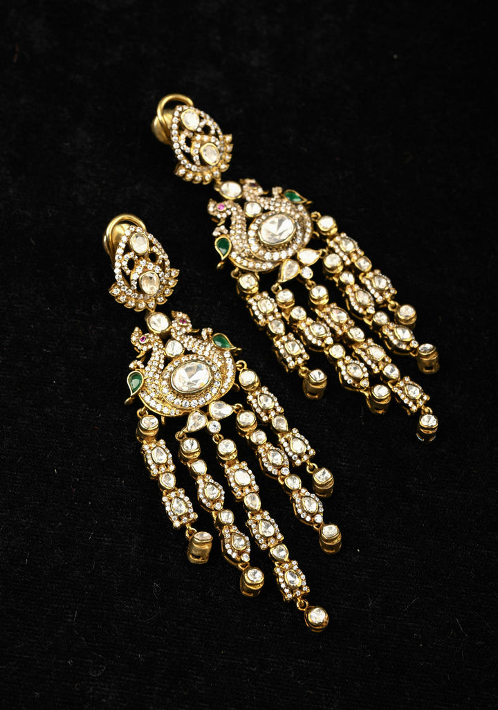 92.5 Pure Silver, Lishma Victorian Long Earrings